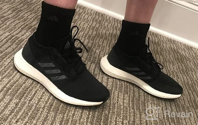 img 1 attached to Adidas Unisex Kids Pureboost Black Carbon Girls' Shoes: Stylish & Athletic Footwear review by Nadine Willoughby