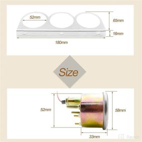 img 1 attached to ⚡️ 2" Volt Triple Gauge Kit: Voltmeter, Water Gauge, Oil Press Gauge