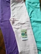 img 1 attached to 3-Pack Cotton Leggings: Essential Stretch Girls' Casual Clothing review by Todd Taniguchi