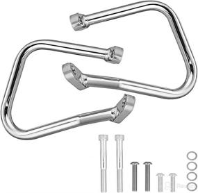 img 4 attached to 🏍️ Chrome Rear Saddlebag Guard Crash Bar for 2018-Up Harley Softail Heritage Classic FLHC FLHCS - Enhanced SEO