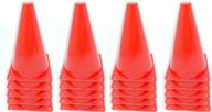 get active with funiverse's 20-pack 8-inch tall orange play and sports cones for soccer, football, hockey and more! logo