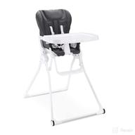🪑 joovy nook nb high chair with reclinable seat, newborn-ready, compact fold, swing open tray - jet logo