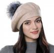 stay fashionable and cozy with enjoyfur's women's knitted beret for autumn and winter logo