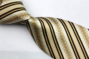 img 2 attached to 👔 Veegood Classic Jacquard Striped Z04 Men's Accessories - Ideal for Ties, Cummerbunds, and Pocket Squares, Perfect for SEO