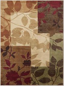 img 2 attached to Modern Beige, Green, And Red Area Rug - Home Dynamix Amelia, 6'7" X 9'10" Rectangle Shape