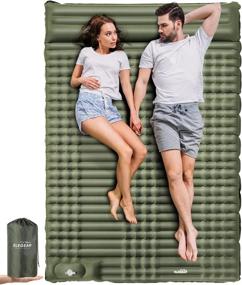 img 4 attached to Get Cozy Anywhere With Elegear Double Sleeping Pad - The Perfect Companion For Your Next Camping Trip!