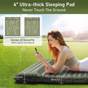 img 2 attached to Get Cozy Anywhere With Elegear Double Sleeping Pad - The Perfect Companion For Your Next Camping Trip!