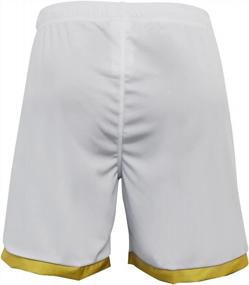 img 1 attached to Show Your Support With SSC Napoli Men'S Standard Match Shorts In White/Gold