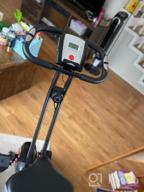 img 1 attached to Get Fit At Home With ADVENOR Magnetic Folding Exercise Bike With LCD Monitor And Comfortable Upright Seat Cushion review by Todd Taniguchi