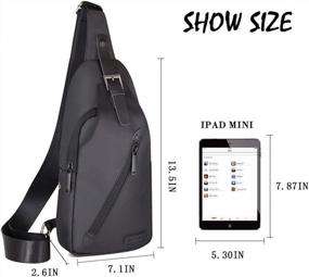 img 2 attached to Multi-Purpose Water Resistant Sling Bag For Outdoor Sports And Fashion