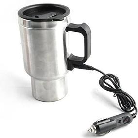 img 3 attached to Kensun® 12V Stainless Steel Thermos Mug, Heats To 65 Degrees, 16Oz/450Ml Capacity