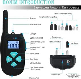 img 3 attached to Upgrade Your Dog'S Training With Bonim'S Rechargeable No Shock Collar: 3 Modes For Effective Results & Waterproof Design For Long-Lasting Use - Ideal For All Sizes!