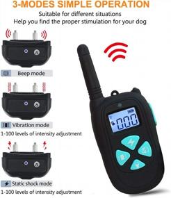 img 2 attached to Upgrade Your Dog'S Training With Bonim'S Rechargeable No Shock Collar: 3 Modes For Effective Results & Waterproof Design For Long-Lasting Use - Ideal For All Sizes!
