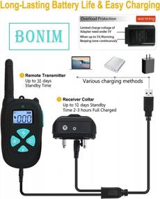 img 1 attached to Upgrade Your Dog'S Training With Bonim'S Rechargeable No Shock Collar: 3 Modes For Effective Results & Waterproof Design For Long-Lasting Use - Ideal For All Sizes!