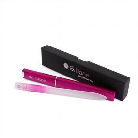 img 4 attached to Best Crystal Nail File Set – G.Liane Professional Nail File Manicure Pedicure Kit For Natural Nails Acrylic Nails Gels Nails Manicure Tools For Home And Salon (Rainbow Pink)