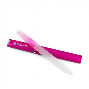 img 1 attached to Best Crystal Nail File Set – G.Liane Professional Nail File Manicure Pedicure Kit For Natural Nails Acrylic Nails Gels Nails Manicure Tools For Home And Salon (Rainbow Pink)