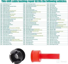 img 1 attached to 🔧 Transmission Shift Cable Bushing Repair Kit for Jeep Wrangler (All Models 2003-2018); Fits Fiat 500 (2009-2018), Fiat 500L (2014-2018), Fiat 500X (2016-2018)