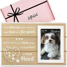 img 4 attached to GIFTAGIRL Popular Dog Memorial Gifts - Beautiful Pet Memorial Gifts Or Pet Loss Gifts. Our Classy Cat Or Dog Memorial Picture Frame Will Show Someone You Care. Loss Of Dog Gifts Or Cat Memorial Gifts