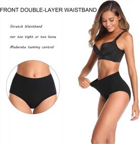 img 2 attached to Cotton Comfort For Women: Soft And Stretchy Full Briefs, No Muffin Top!