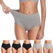 cotton comfort for women: soft and stretchy full briefs, no muffin top! logo