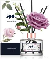 🌸 flower reed diffuser, vanilla lavender (garden lavender), 200ml/6.7oz - reed diffuser sets for aroma therapy - home & kitchen décor логотип