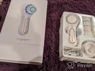 img 1 attached to Electric Facial Cleansing Brush Waterproof Spin Rechargeable Misiki IPX7 Exfoliating Face Brush With 3 Modes, 5 Heads For Blackhead Removal, Massaging & Exfoliation review by Jevon Sterling