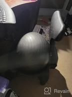 img 1 attached to Pharmedoc Exercise Ball Chair With Back Support For Home And Office W/Exercise Yoga Balance Ball, Pump, Removable Back & Lockable Wheels review by Kristopher Rodriguez
