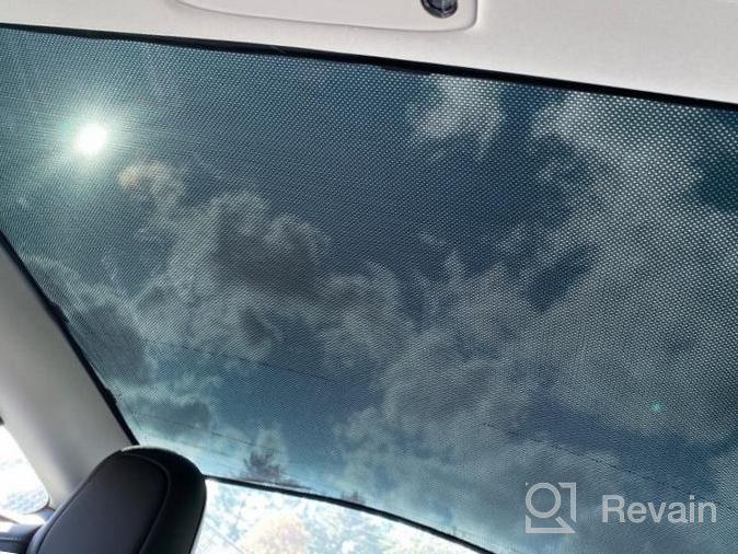 img 1 attached to Protect Your Tesla Model 3 With Jaronx Glass Roof Sunshade And UV/Heat Insulation Film Set - Ultimate Sunroof Protection! review by Branden Type