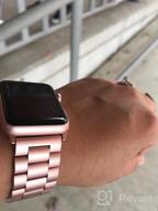 img 1 attached to Wolait Stainless Steel Magnetic Loop Bands For Apple Watch - Adjustable And Upgraded For Ultra Series 8/7/6/5/4/3/SE review by Marshall Dickinson