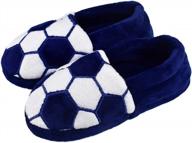 comfortable memory foam indoor football slippers for little kids and big boys by tirzrro logo