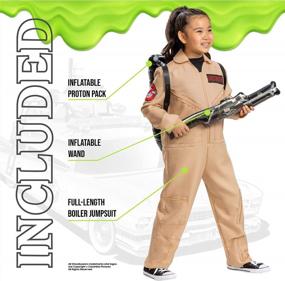 img 2 attached to Get Your Kids Ready To Bust Some Ghosts: Official Ghostbusters Classic Jumpsuit With Proton Pack Accessory
