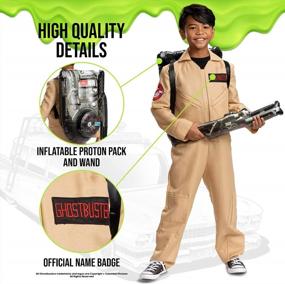img 1 attached to Get Your Kids Ready To Bust Some Ghosts: Official Ghostbusters Classic Jumpsuit With Proton Pack Accessory