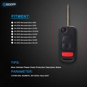 img 3 attached to ECCPP Buttons Replacement Keyless Mercedes Benz