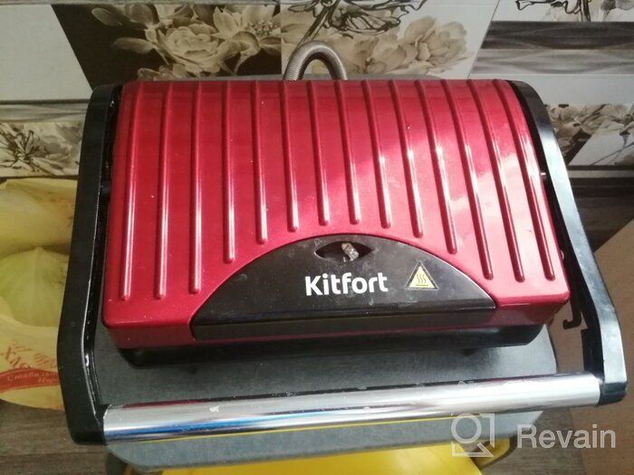 img 2 attached to Sandwich maker Kitfort KT-1609 Panini Maker, red review by Danuta Kowalska ᠌