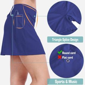 img 1 attached to Women'S Tennis Skorts With Pockets: ZEALOTPOWER Sports Skirts For Running, Golf & Summer Athletics