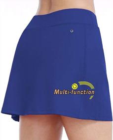 img 4 attached to Women'S Tennis Skorts With Pockets: ZEALOTPOWER Sports Skirts For Running, Golf & Summer Athletics