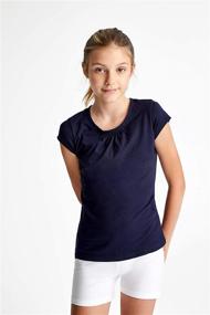 img 3 attached to 👚 Stylish French Toast Short Sleeve Girls' Clothing: Tops, Tees & Blouses for Girls