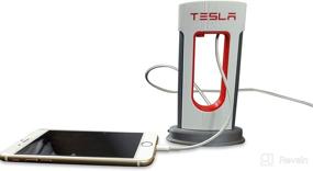 img 4 attached to 🔌 USB-C Desktop Supercharger Replica Charging Station - Fits Android and iPhone Cables (Red)