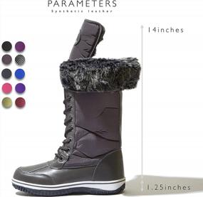 img 2 attached to Women'S Winter Warm Snow Boots - DailyShoes Alaska-02 Grey 5