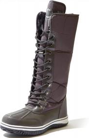 img 3 attached to Women'S Winter Warm Snow Boots - DailyShoes Alaska-02 Grey 5