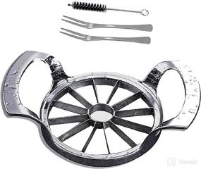 img 4 attached to 🍏 Efficient Apple Corer & Slicer: XIAODAXIA 12-Blade Large Apple Cutter - Updated Version with Super Sharp Aluminium-Plated and Stainless Steel Blades