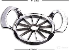 img 1 attached to 🍏 Efficient Apple Corer & Slicer: XIAODAXIA 12-Blade Large Apple Cutter - Updated Version with Super Sharp Aluminium-Plated and Stainless Steel Blades