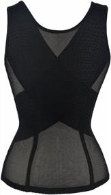 img 2 attached to 👗 Women's Slimming Posture Corrector Open Bust Shapewear Corset by Bslingerie
