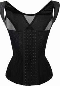 img 3 attached to 👗 Women's Slimming Posture Corrector Open Bust Shapewear Corset by Bslingerie