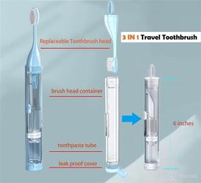 img 3 attached to 🦷 Efficient Toothbrush Refillable Toothpaste Kit: Essential Dental Accessories