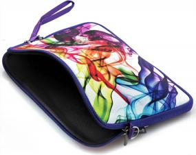 img 3 attached to 🎒 Caseling Neoprene Sleeve Pouch Case Bag for 11.6" Laptop Computer - Fits Any Laptop/Notebook/Ultrabook/MacBook 11.6" Display Size - Colorful/White