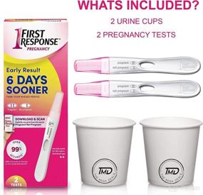 img 3 attached to 🤰 Mega Deals: First Response Early Result Pregnancy Test Bundle – 2 Test Strips, 2 Urine Cups Included!