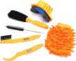 complete 6-piece precision bicycle cleaning brush tool kit for effective maintenance of mountain, road, hybrid, city, and folding bikes by vinqliq logo
