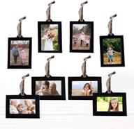 klikel family tree photo frame ornaments - 4 vertical and 4 horizontal hanging frames for 1.5" x 2.5" pictures логотип
