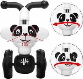 img 1 attached to Panda Baby Balance Bikes - No Pedal Riding Toy For 1-3 Year Olds - Perfect Gift For First Birthday And Holidays